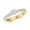 9ct Diamond Solitaire Set Shoulders Gold Rings RD623Diamond JewelleryRD623/J
