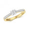 9ct Diamond Solitaire Set Shoulders Gold Rings RD634Diamond JewelleryRD634/J