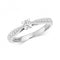 9ct Diamond Solitaire Set Shoulders White Gold Rings RD621WDiamond JewelleryRD621W/J