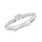 9ct Diamond Solitaire Set Shoulders White Gold Rings RD622WDiamond JewelleryRD622W/J