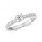 9ct Diamond Solitaire Set Shoulders White Gold Rings RD634WDiamond JewelleryRD634W/J