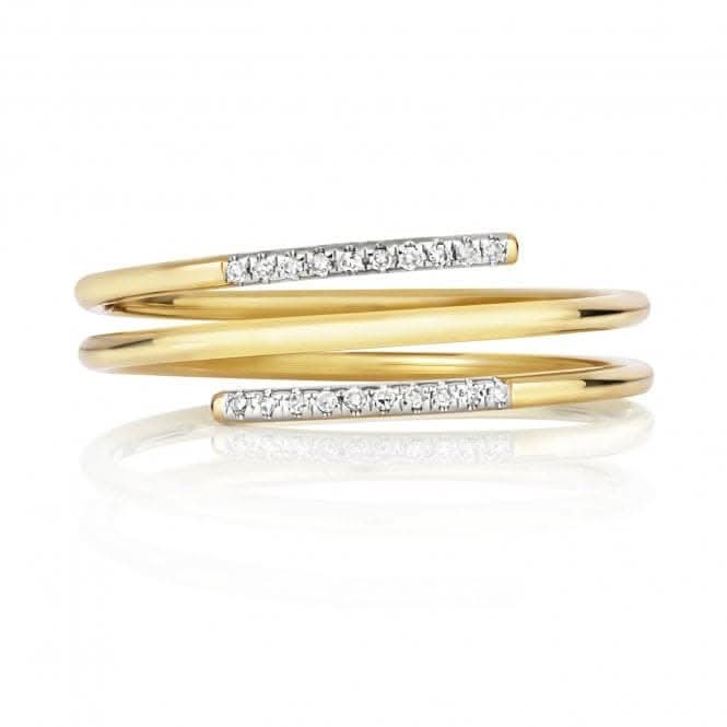 9ct Diamond Spiral Gold RD807Diamond JewelleryRD807/J