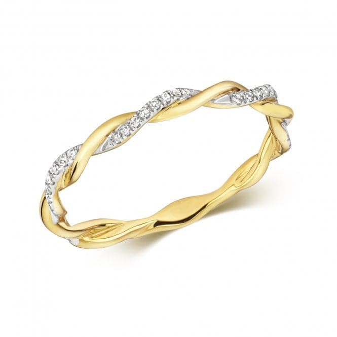 9ct Diamond Twist Gold RD813Diamond JewelleryRD813/J