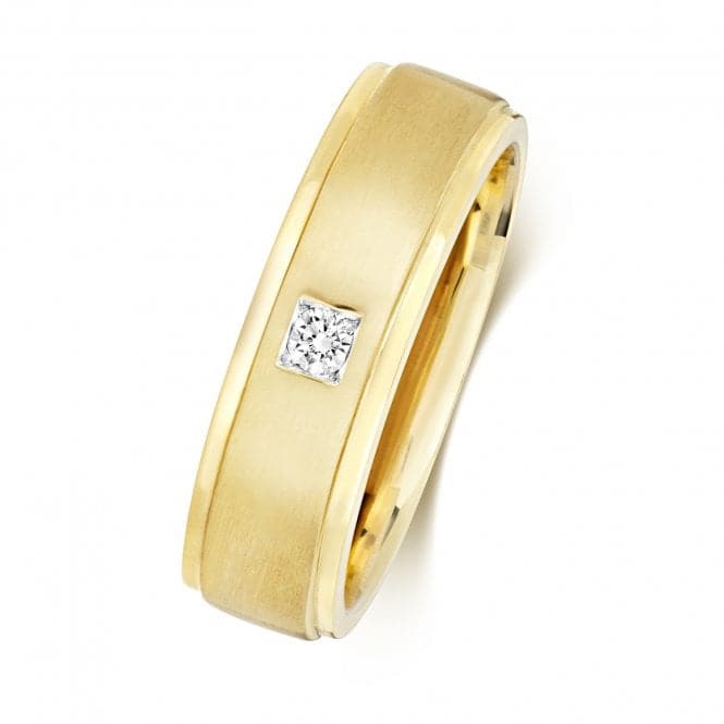 9ct Diamond Wedding 1D Edge 6.0mm Ring RD703Wedding BandsRD703/J