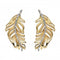 9ct Feather Yellow And White Gold Earrings GE2339Elements GoldGE2339