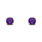 9ct February Amethyst 4mm Stud Earrings GE2327Elements GoldGE2327