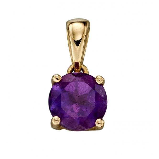 9ct February Amethyst Pendant GP2190Elements GoldGP2190