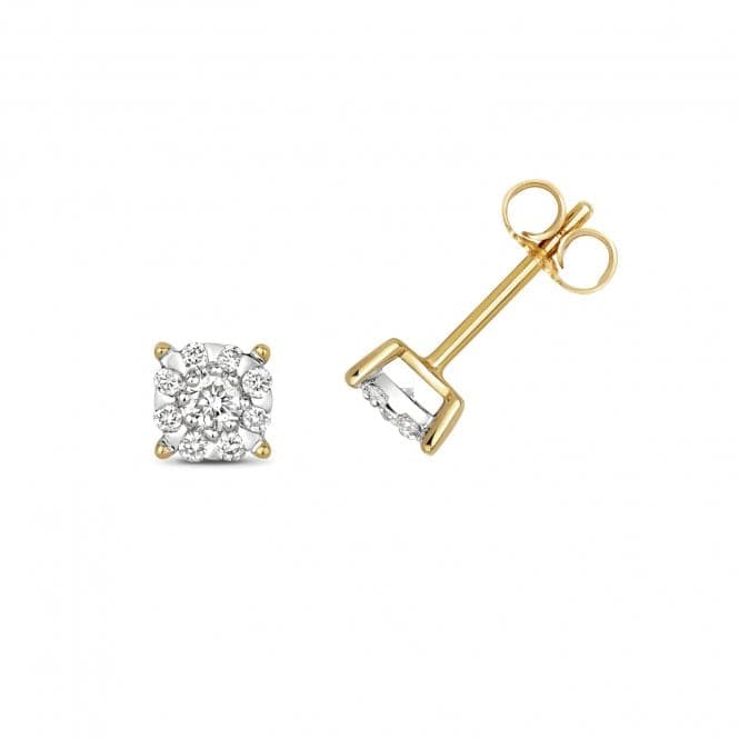 9ct Gold 2x5.8mm 1.50ct Look Earrings ED188Diamond JewelleryED188