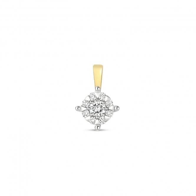 9ct Gold 6.8mm 1.25ct Look Pendant PD143Diamond JewelleryPD143