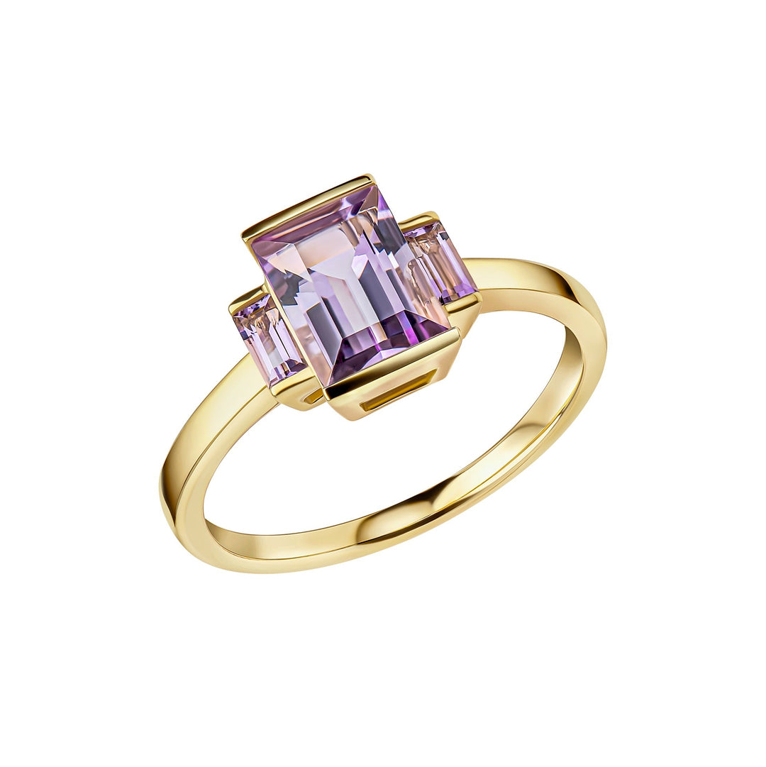 9ct Gold Amethyst Ring GR636MElements GoldGR636M 52