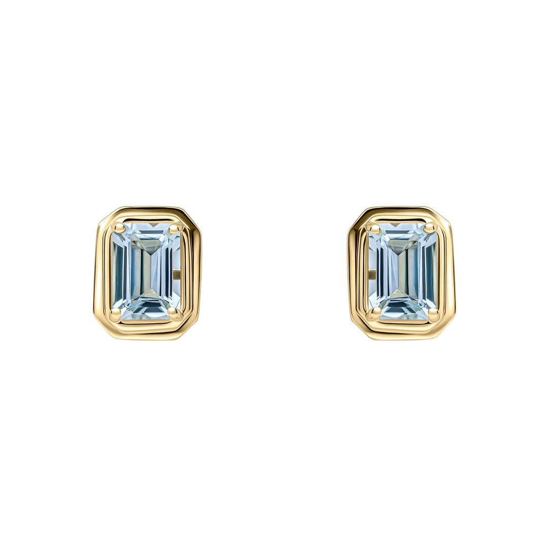 9ct Gold Aquamarine Earrings GE2475TElements GoldGE2475T