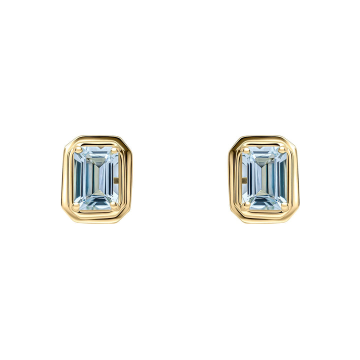 9ct Gold Aquamarine Earrings GE2475TElements GoldGE2475T