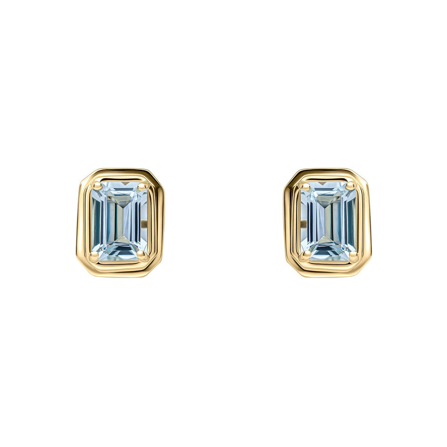 9ct Gold Aquamarine Earrings GE2475TElements GoldGE2475T