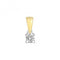 9ct Gold Diamond 4 Claw Pendant PD301Diamond JewelleryPD301