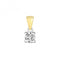 9ct Gold Diamond 4 Claw Pendant PD303Diamond JewelleryPD303