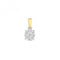 9ct Gold Diamond Brilliant Illusion Pendant PD174Diamond JewelleryPD174