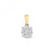 9ct Gold Diamond Brilliant Illusion Pendant PD175Diamond JewelleryPD175
