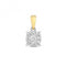 9ct Gold Diamond Brilliant Illusion Pendant PD176Diamond JewelleryPD176