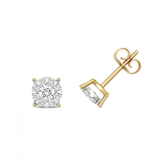 9ct Gold Diamond Brilliant Range Earrings ED172Diamond JewelleryED172