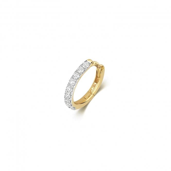 9ct Gold Diamond Cartilage Single Hoop ED927Diamond JewelleryED927