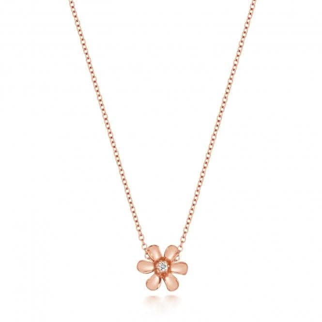 9ct Gold Diamond Daisy Necklace ND122RDiamond JewelleryND122R