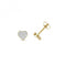 9ct Gold Diamond Heart Earrings ED174Diamond JewelleryED174