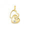 9ct Gold Diamond Heart Star Set Pendant PD108Diamond JewelleryPD108