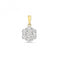 9ct Gold Diamond Illusion Set Pendant PD199Diamond JewelleryPD199