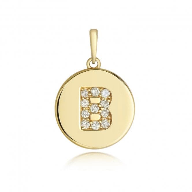 9ct Gold Diamond Initial B Pendant PD179/BDiamond JewelleryPD179/B