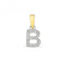 9ct Gold Diamond Initial B Pendant PD181/BDiamond JewelleryPD181/B