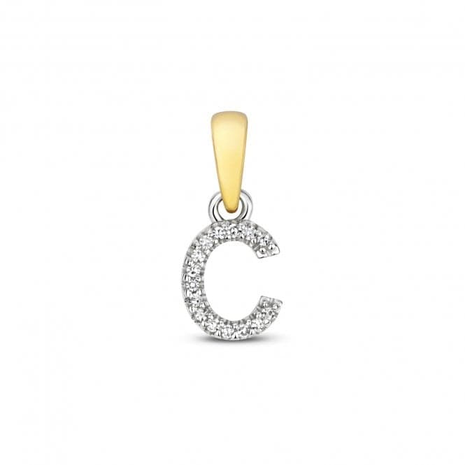 9ct Gold Diamond Initial C Pendant PD181/CDiamond JewelleryPD181/C