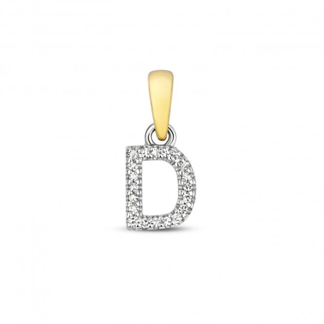 9ct Gold Diamond Initial D Pendant PD181/DDiamond JewelleryPD181/D