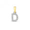 9ct Gold Diamond Initial D Pendant PD181/DDiamond JewelleryPD181/D