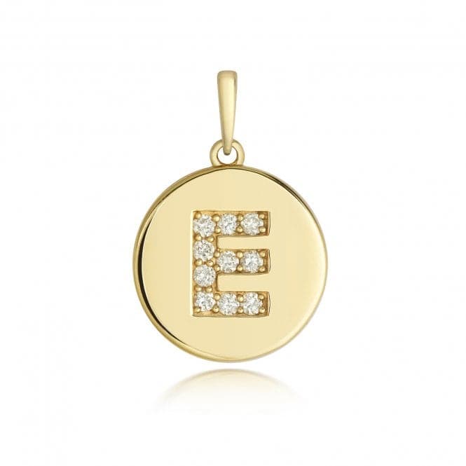 9ct Gold Diamond Initial E Pendant PD179/EDiamond JewelleryPD179/E