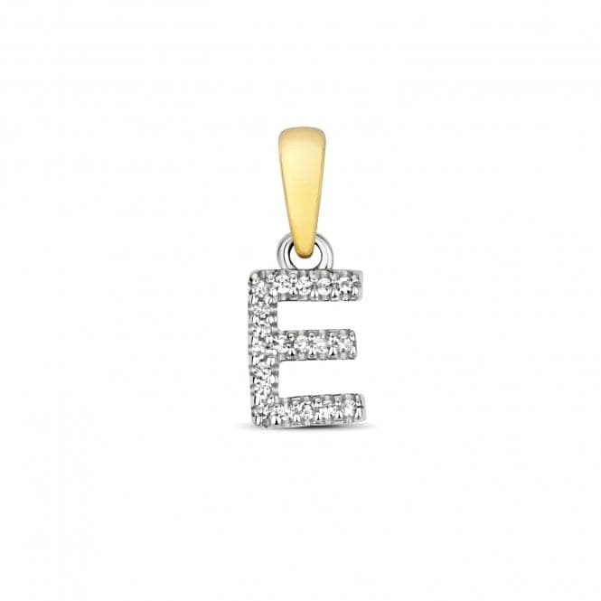 9ct Gold Diamond Initial E Pendant PD181/EDiamond JewelleryPD181/E