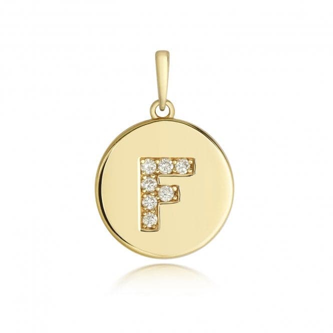 9ct Gold Diamond Initial F Pendant PD179/FDiamond JewelleryPD179/F