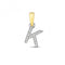 9ct Gold Diamond Initial K Pendant PD181/KDiamond JewelleryPD181/K