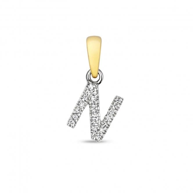 9ct Gold Diamond Initial N Pendant PD181/NDiamond JewelleryPD181/N