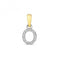 9ct Gold Diamond Initial O Pendant PD181/ODiamond JewelleryPD181/O