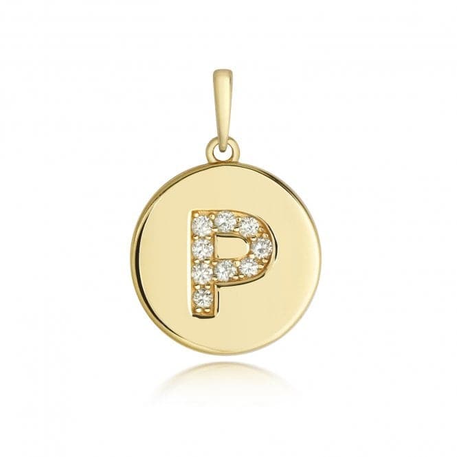 9ct Gold Diamond Initial P Pendant PD179/PDiamond JewelleryPD179/P