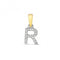 9ct Gold Diamond Initial R Pendant PD181/RDiamond JewelleryPD181/R