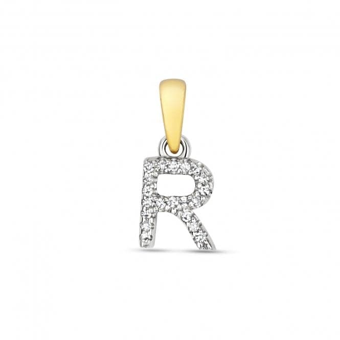 9ct Gold Diamond Initial R Pendant PD181/RDiamond JewelleryPD181/R