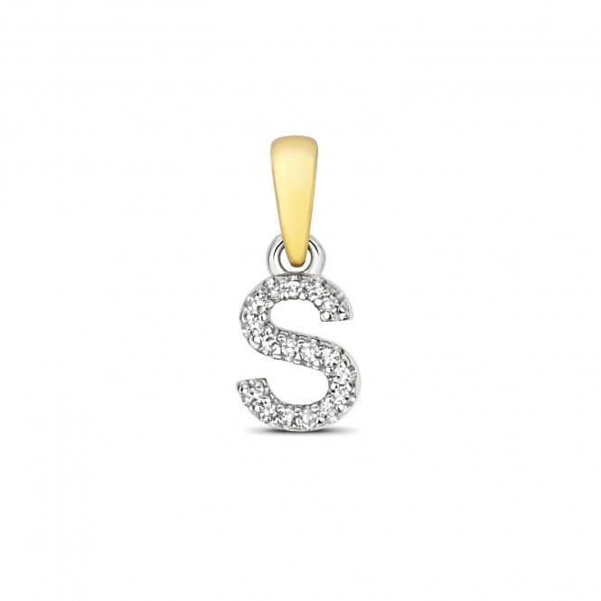 9ct Gold Diamond Initial S Pendant PD181/SDiamond JewelleryPD181/S