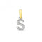 9ct Gold Diamond Initial S Pendant PD181/SDiamond JewelleryPD181/S
