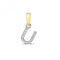 9ct Gold Diamond Initial U Pendant PD181/UDiamond JewelleryPD181/U
