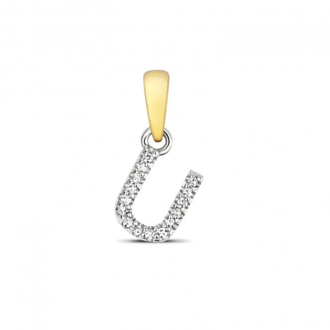 9ct Gold Diamond Initial U Pendant PD181/UDiamond JewelleryPD181/U