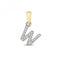 9ct Gold Diamond Initial W Pendant PD181/WDiamond JewelleryPD181/W