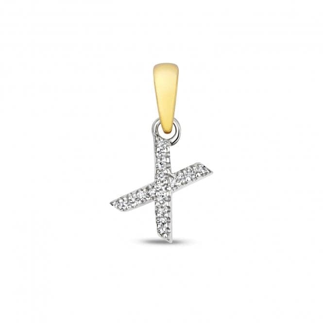 9ct Gold Diamond Initial X Pendant PD181/XDiamond JewelleryPD181/X