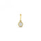 9ct Gold Diamond Millgrain Rubover Pendant PD187Diamond JewelleryPD187