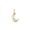 9ct Gold Diamond Moon Pendant PD183Diamond JewelleryPD183